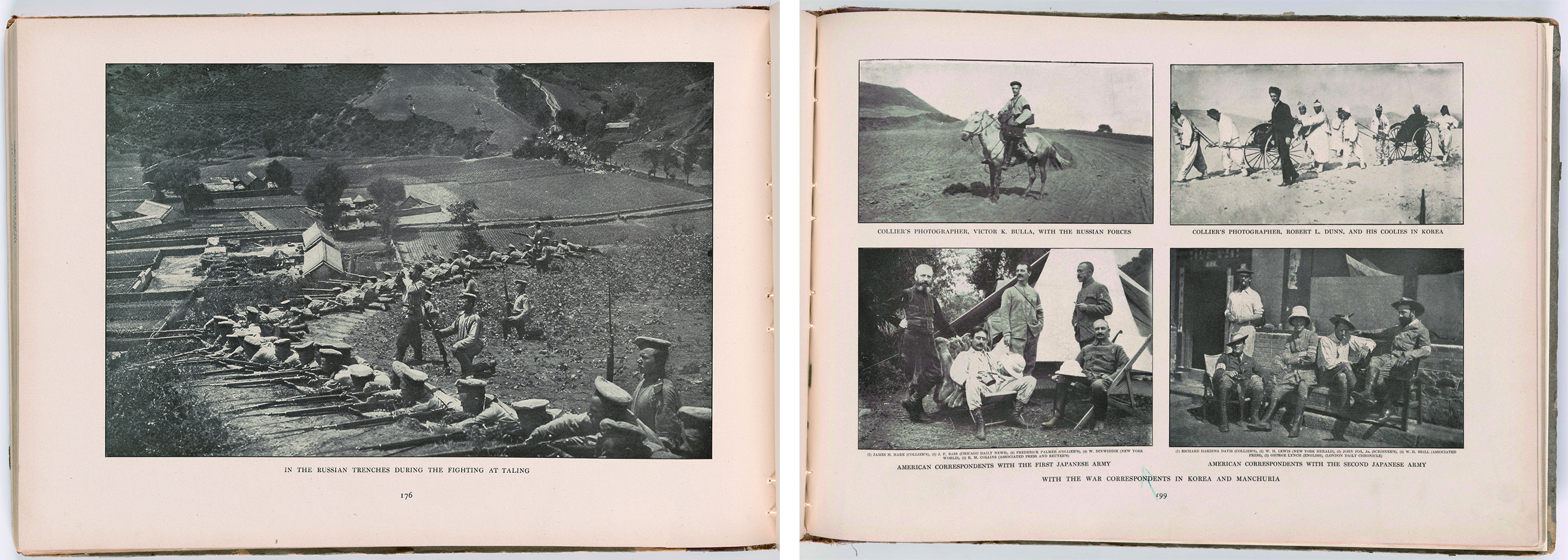 Interior pages from A Photographic Record of the Russo-Japanese War